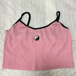 Urban Outfitters Pink Cropped Tank (size M)